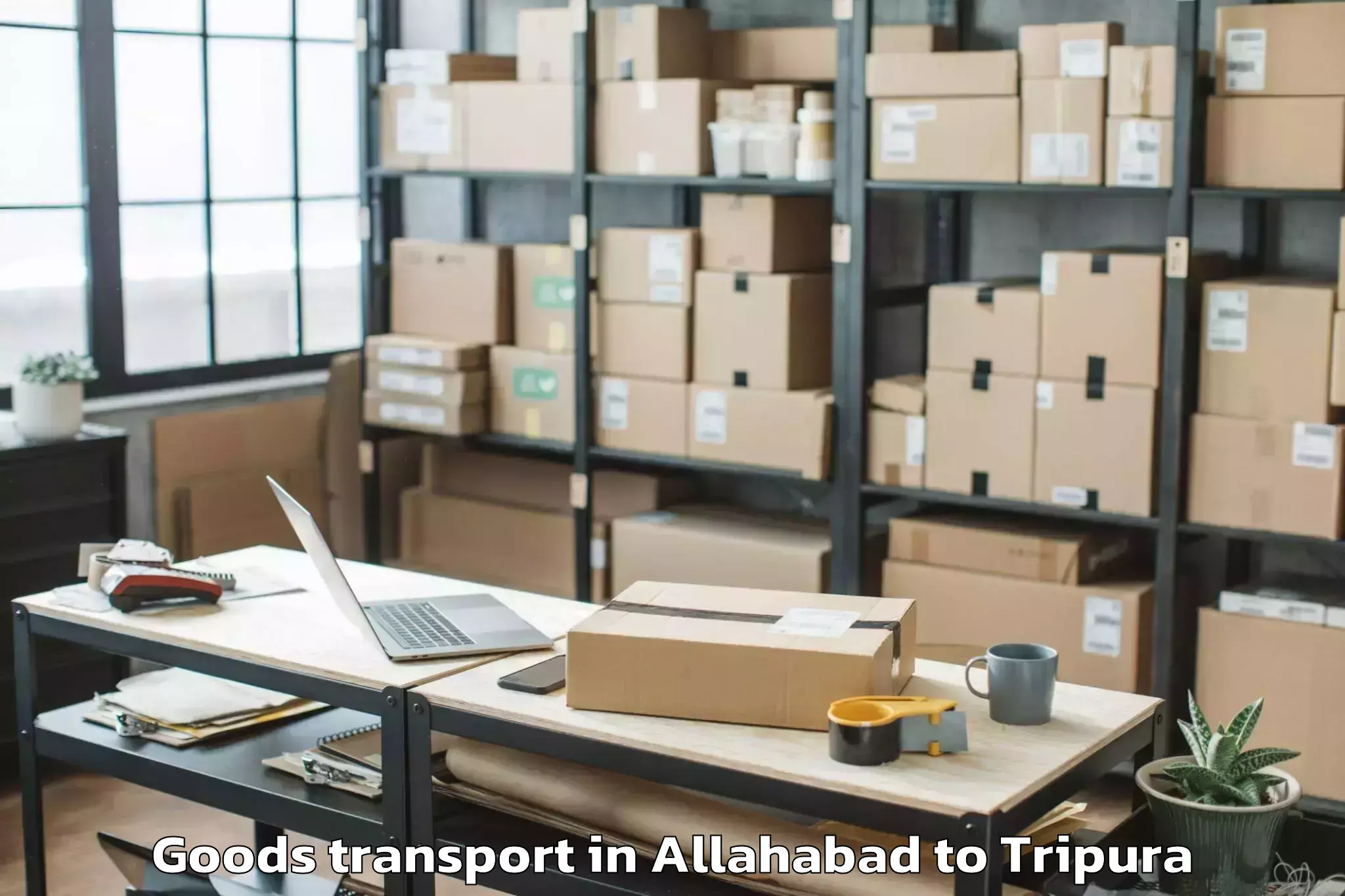 Quality Allahabad to Santirbazar Goods Transport